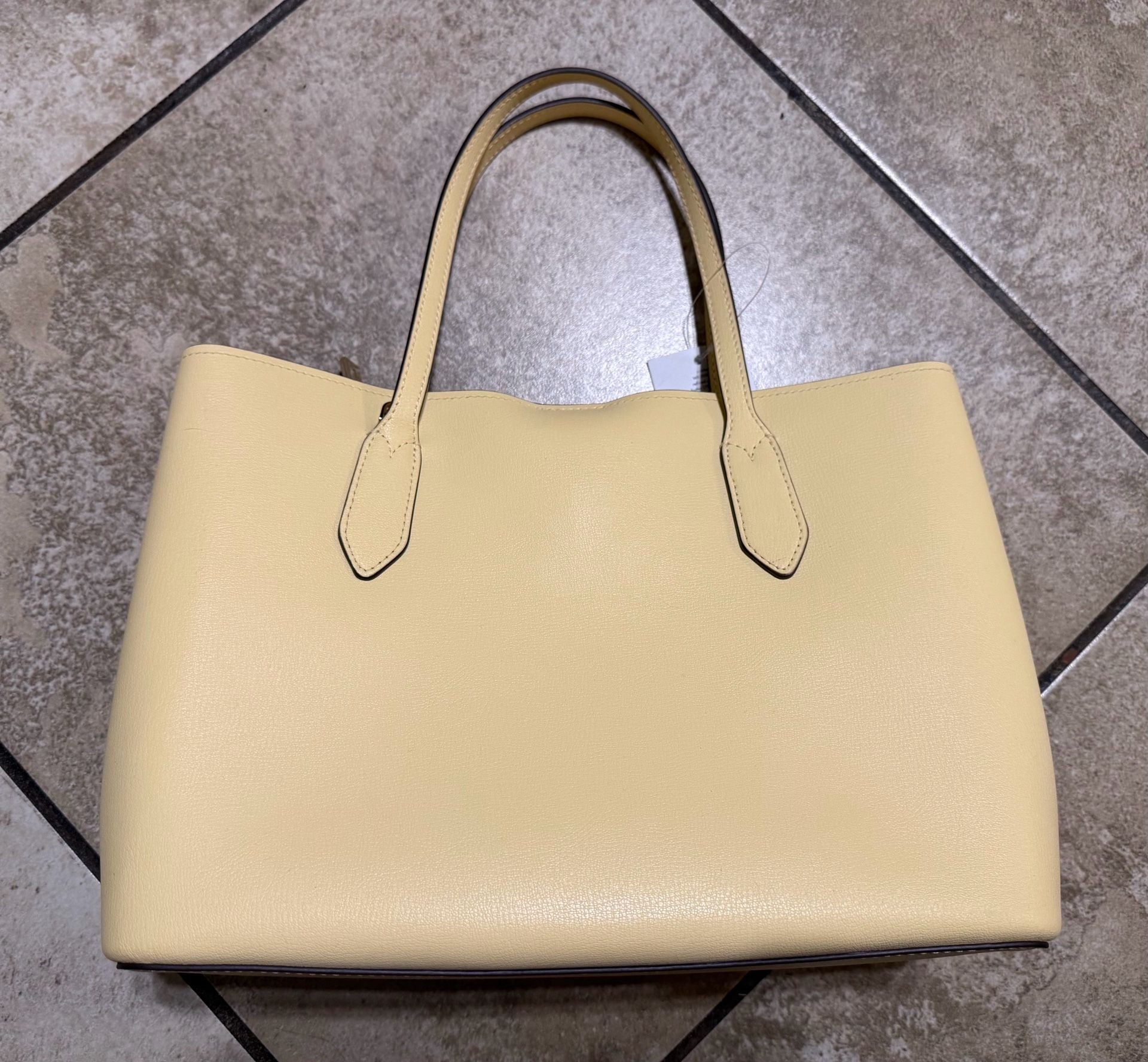 Kate Spade Harper Tote Butter Yellow Leather 7