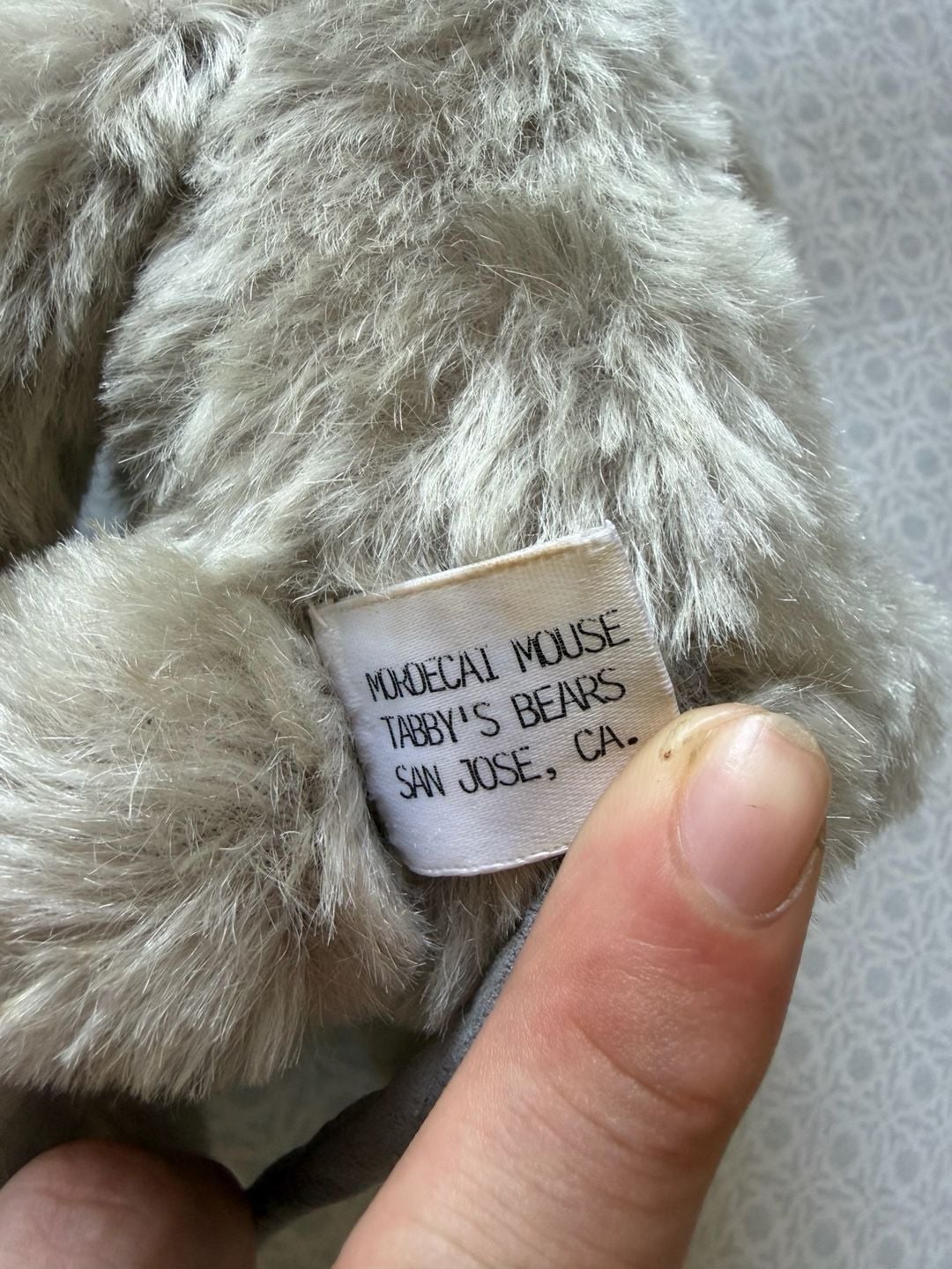 Vintage Tabby’s Bears "Mordecai Mouse" by Jean Gadano San Jose CA Artist Plush 9