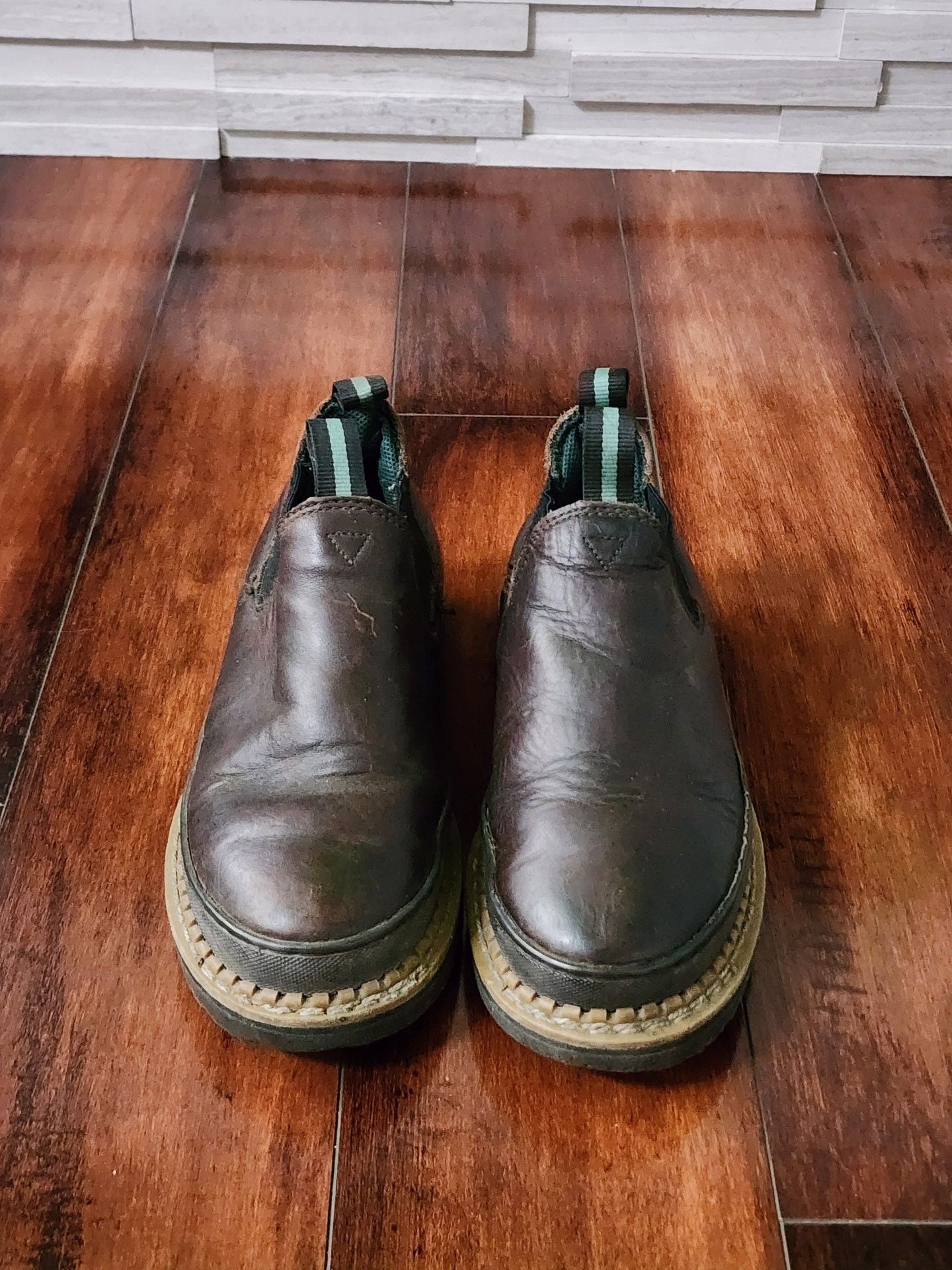 Georgia Boot Georgia Giant Romeo Brown Leather Slip-On Boots Size 6.5 M 3