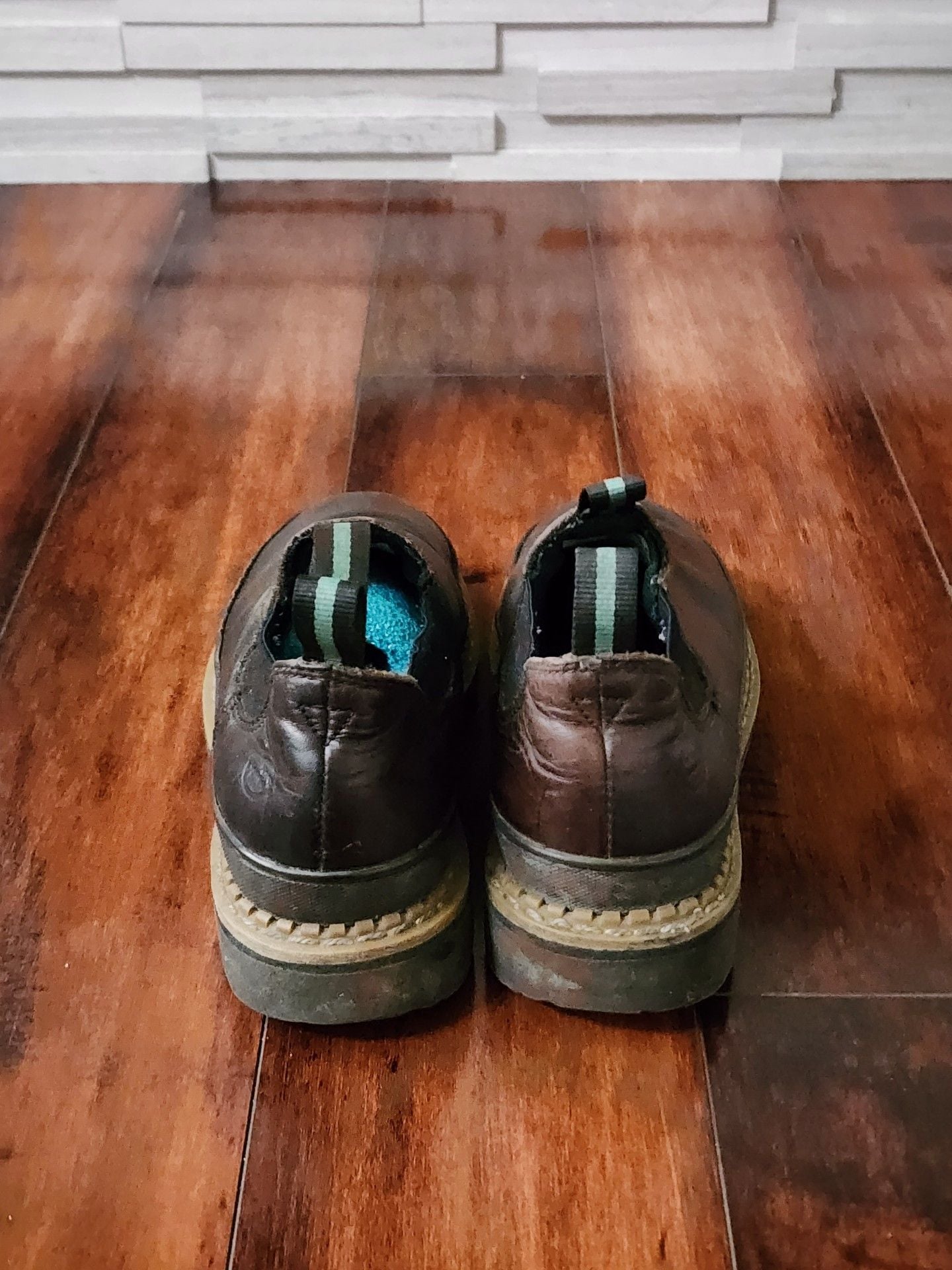 Georgia Boot Georgia Giant Romeo Brown Leather Slip-On Boots Size 6.5 M 5