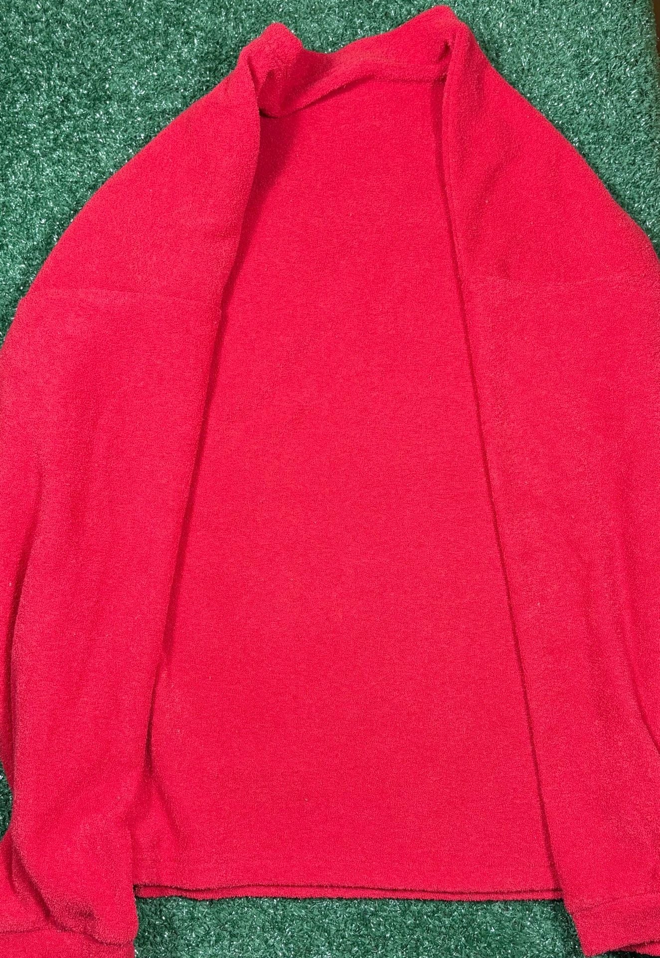 US Sport Wear Santa Monica California Sweatshirt Size XXL Red Terrycloth 8