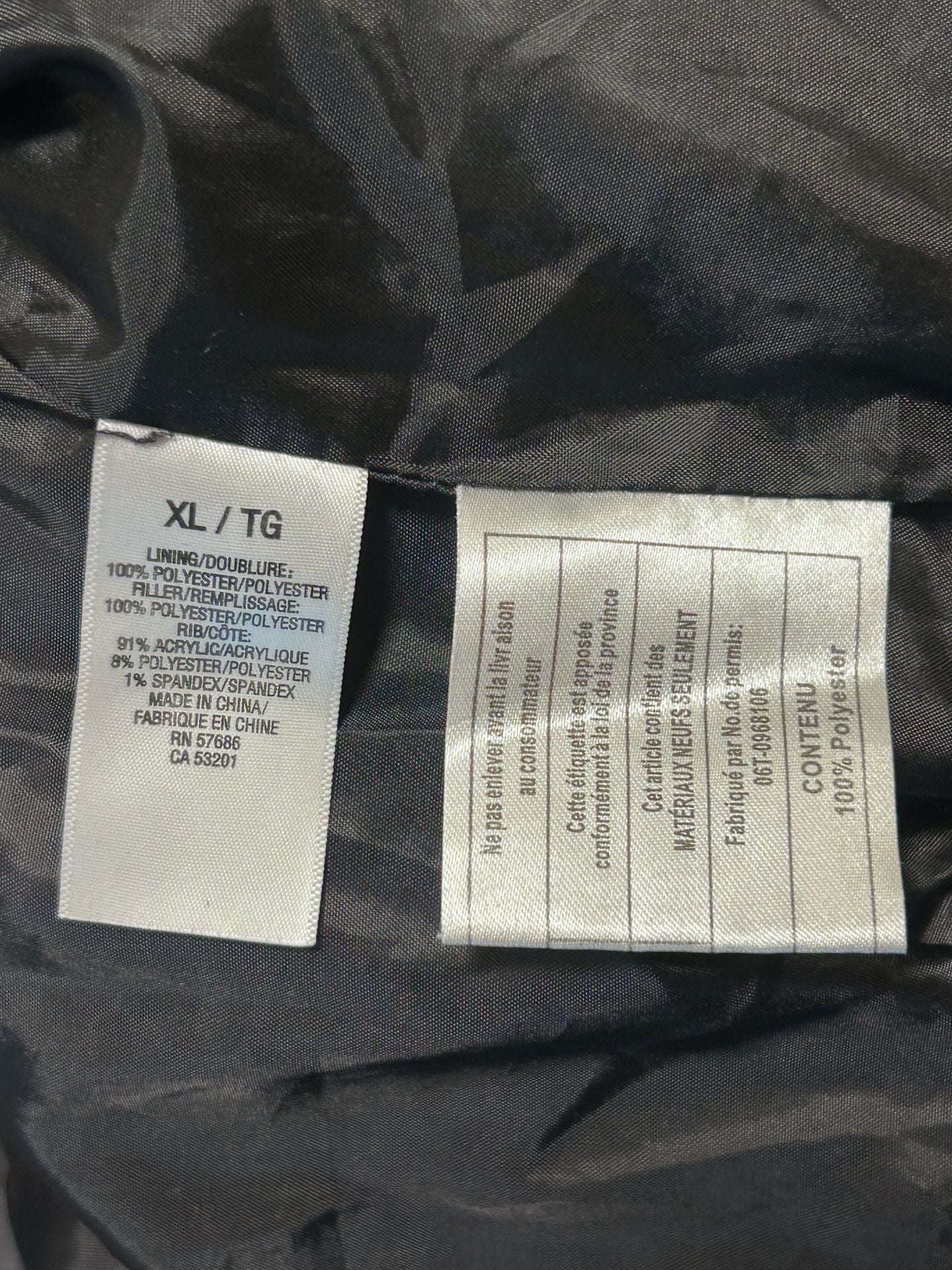 Aeropostale Puffer Jacket Size XL Black Shiny Hooded Puffer Coat 5