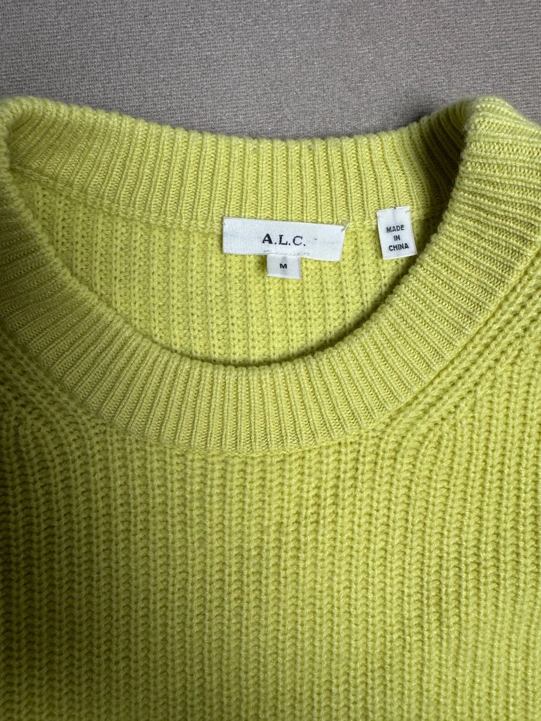A.L.C. Eliana Sweater Sz Medium Balloon Sleeve Pullover Cashmere Wool Blend ALC 4