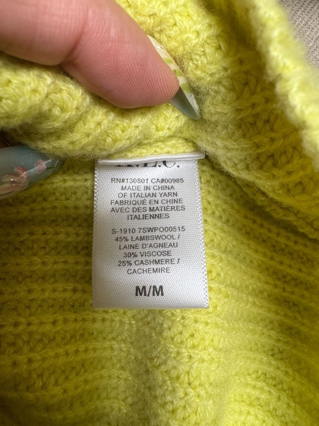 A.L.C. Eliana Sweater Sz Medium Balloon Sleeve Pullover Cashmere Wool Blend ALC 5