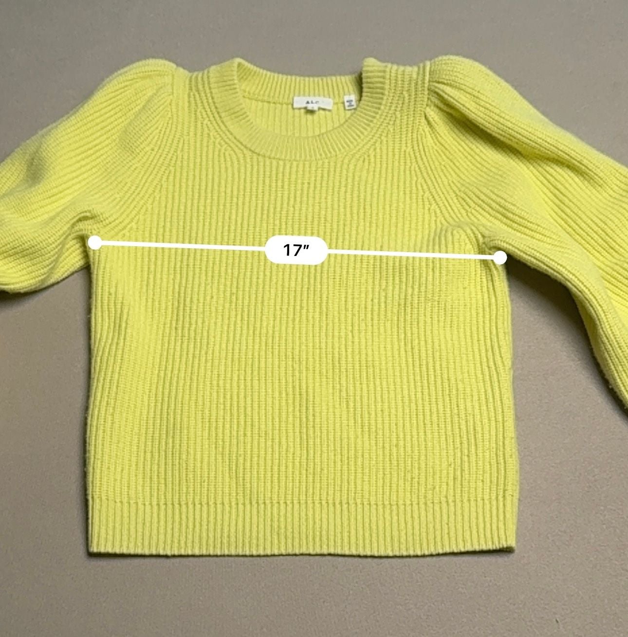 A.L.C. Eliana Sweater Sz Medium Balloon Sleeve Pullover Cashmere Wool Blend ALC 6