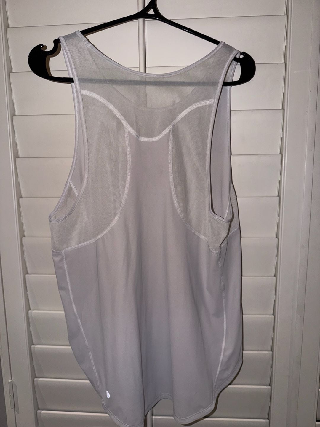 Lululemon Sculpt Tank Top White Mesh Workout Athletic Sleeveless 5