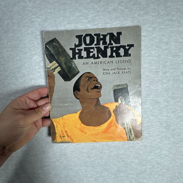 John Henry An American Legend Vintage Paperback Book Ezra Jack Keats 1975