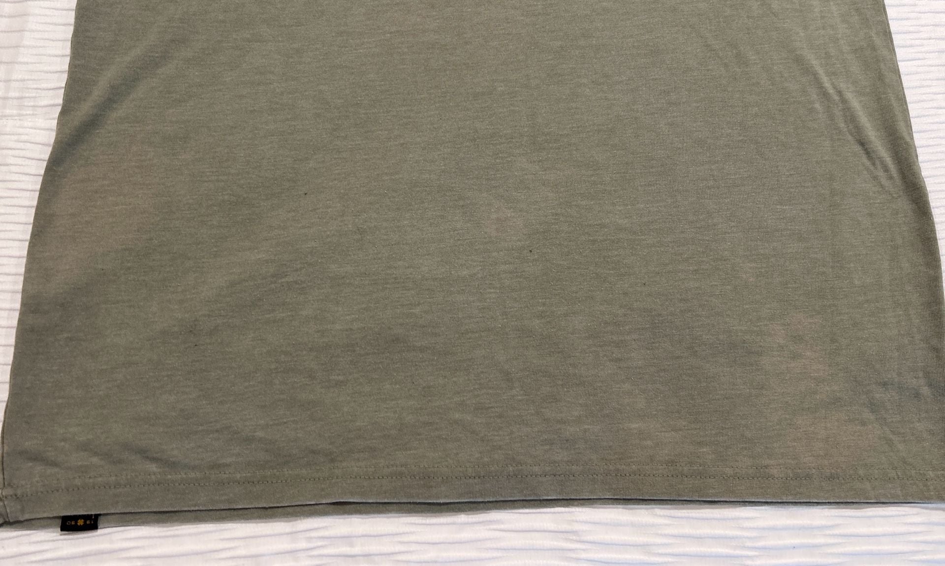 Lucky Brand Venice Burnout Henley Shirt Size L Green 8
