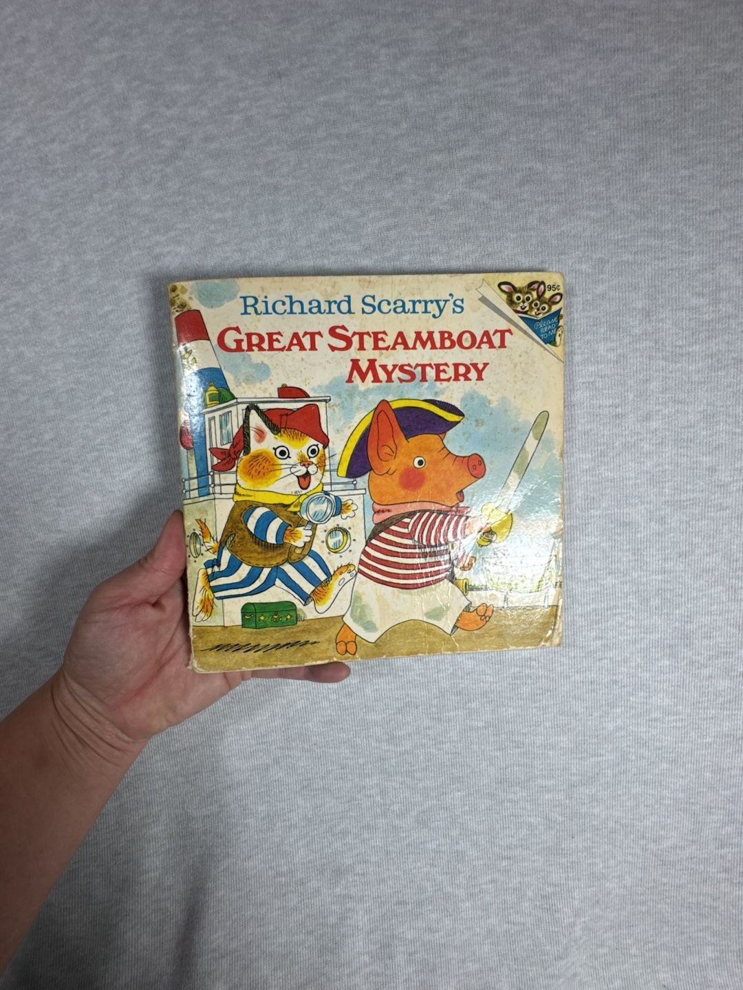 Richard Scarry's Great Steamboat Mystery Vintage 1975 Pictureback Book 1