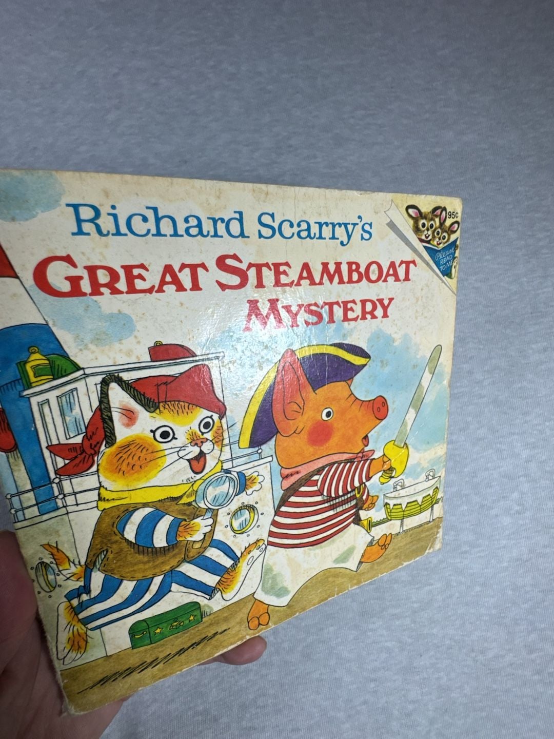 Richard Scarry's Great Steamboat Mystery Vintage 1975 Pictureback Book 2