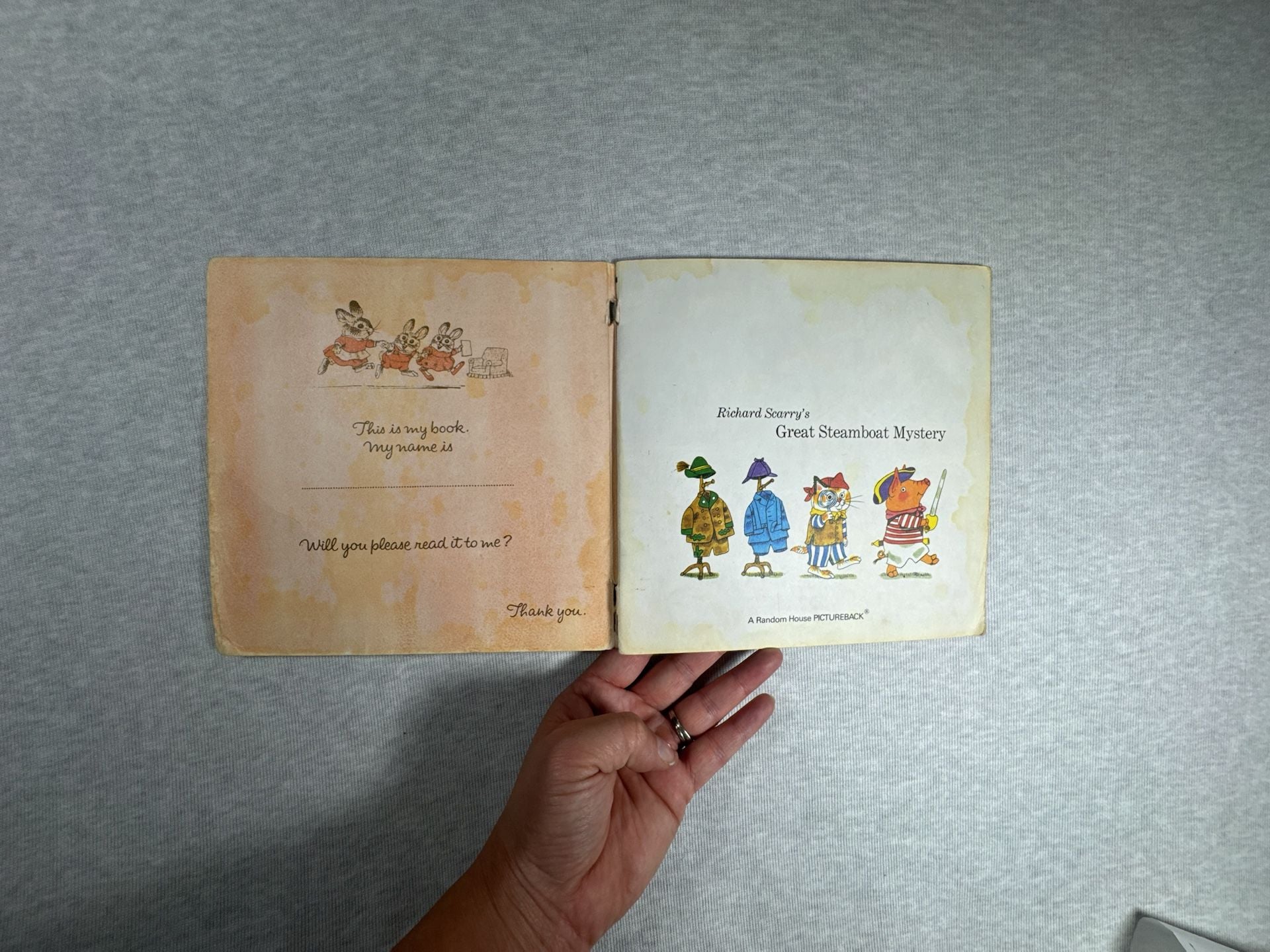 Richard Scarry's Great Steamboat Mystery Vintage 1975 Pictureback Book 3