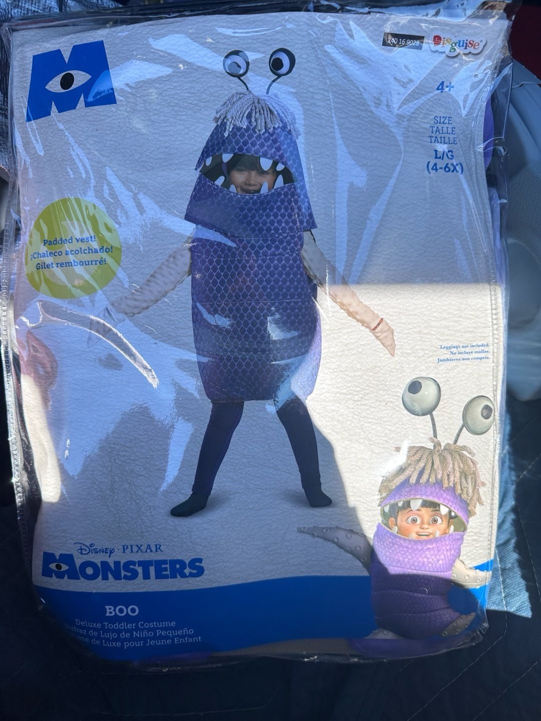 Disguise Disney Pixar Monsters Inc Boo Costume Size L (4-6X) 1