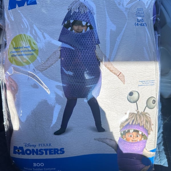 Disguise Disney Pixar Monsters Inc Boo Costume Size L (4-6X)