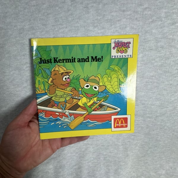 Muppet Press Just Kermit And Me 1988 Vintage McDonald's Book