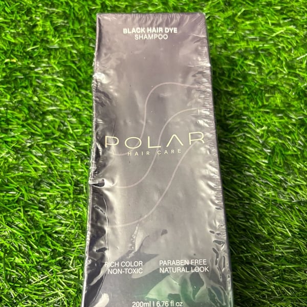 Polar Hair Care Black Hair Dye Shampoo Size 200ml 6.76 fl oz