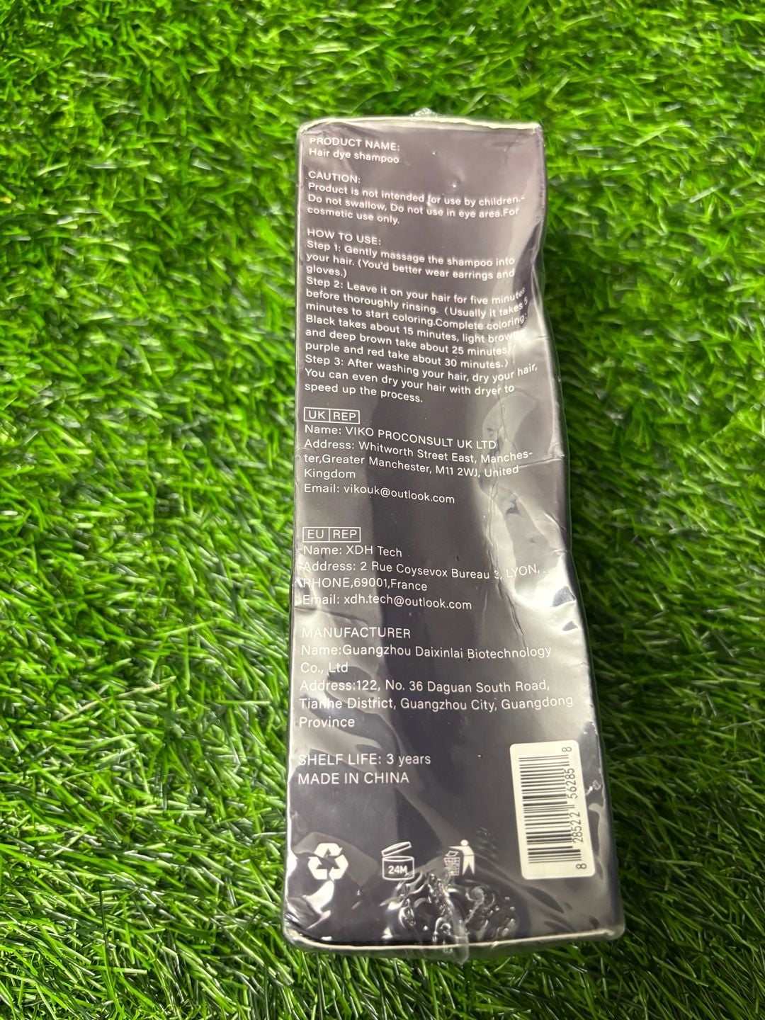 Polar Hair Care Black Hair Dye Shampoo Size 200ml 6.76 fl oz 2