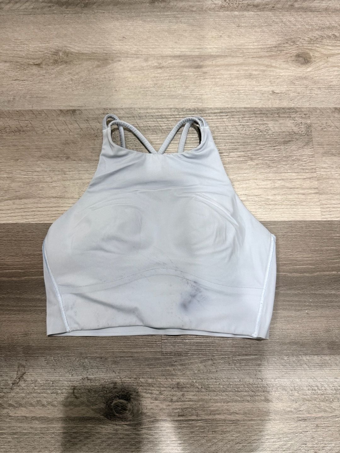 Lululemon Energy High-Neck Longline Sports Bra Light Blue 2