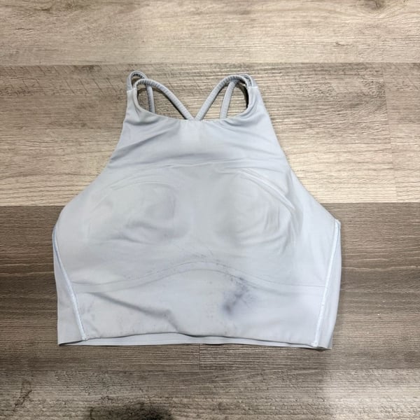 Lululemon Energy High-Neck Longline Sports Bra Light Blue