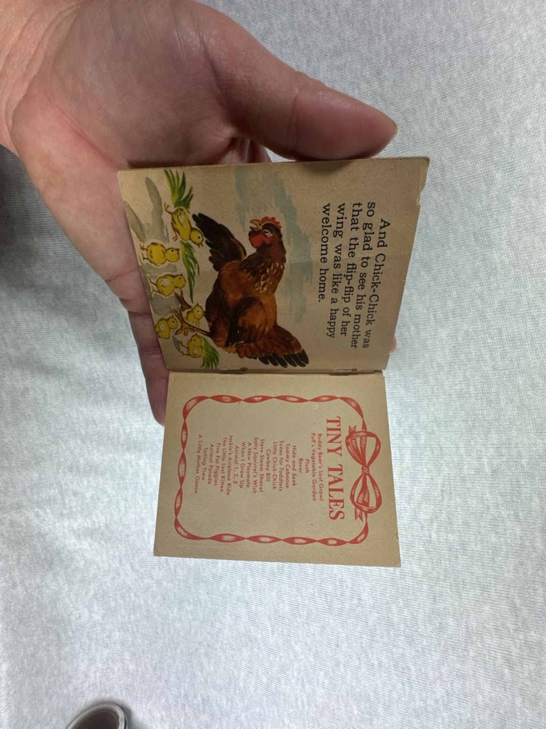 Whitman Publishing Company Little Chick-Chick Tiny Tales Book 1950 5