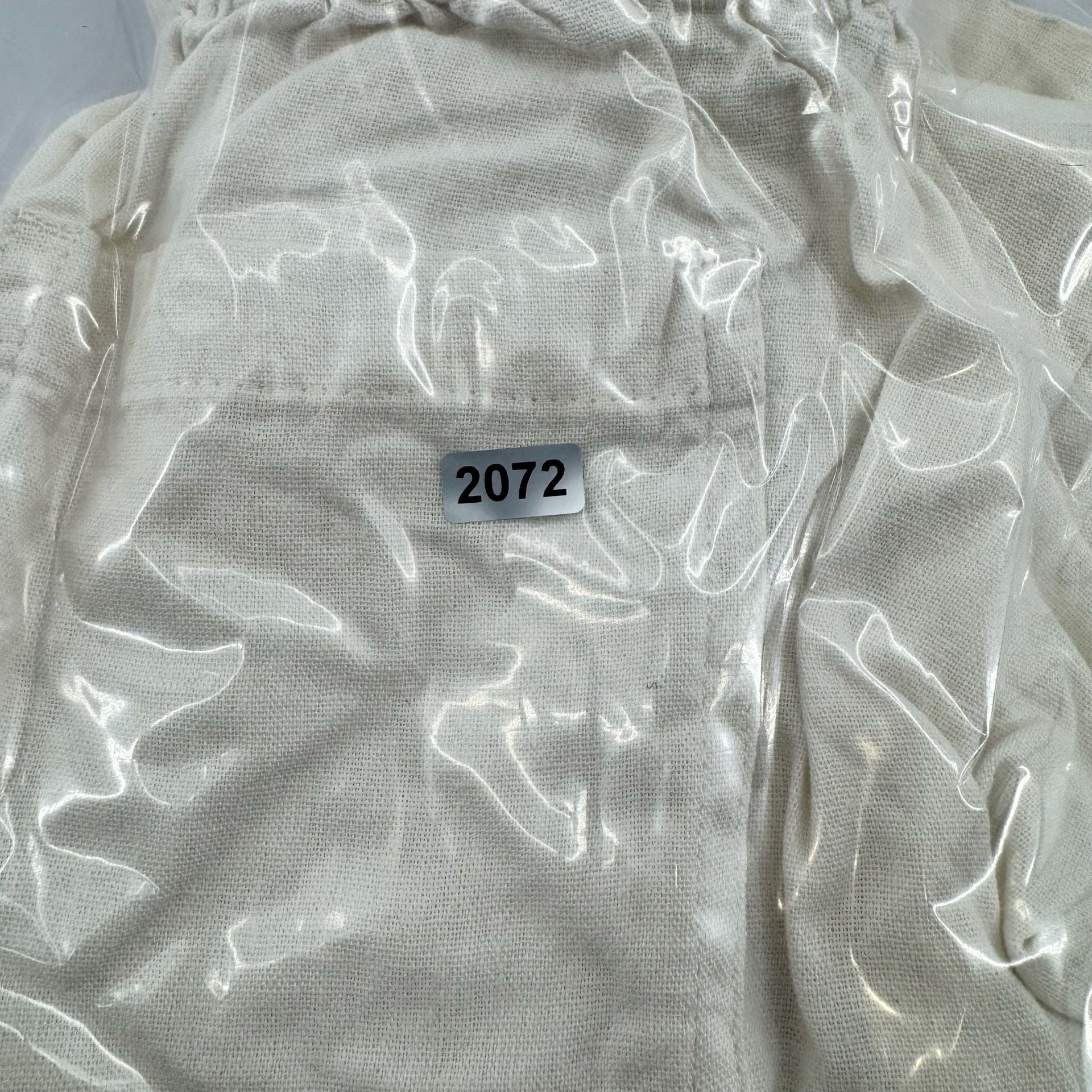 Per Se Linen Blend Drawstring Pants Size L White Wide Leg 7