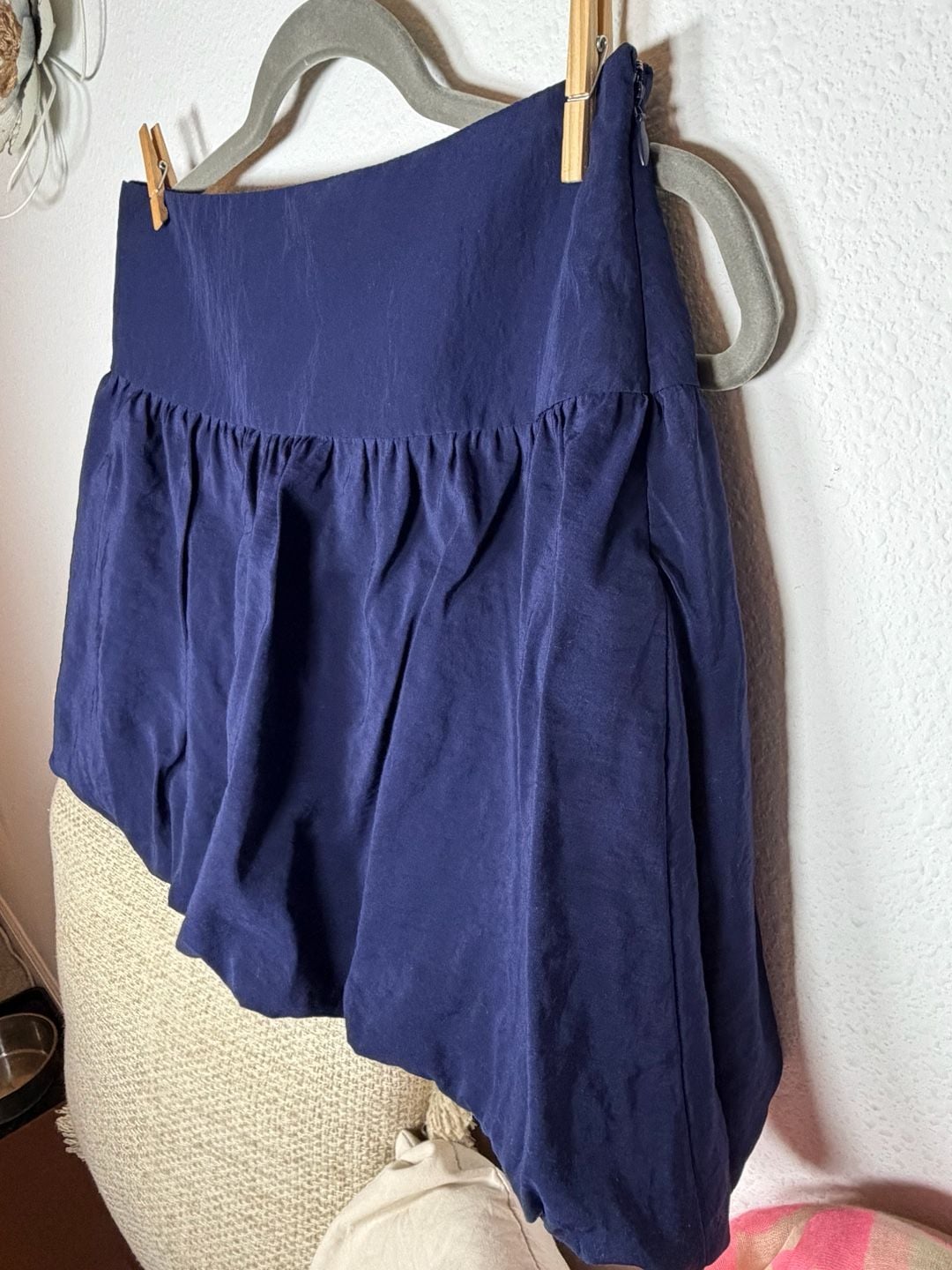 A New Day Bubble Skirt Size 4 Navy Blue Mini 3