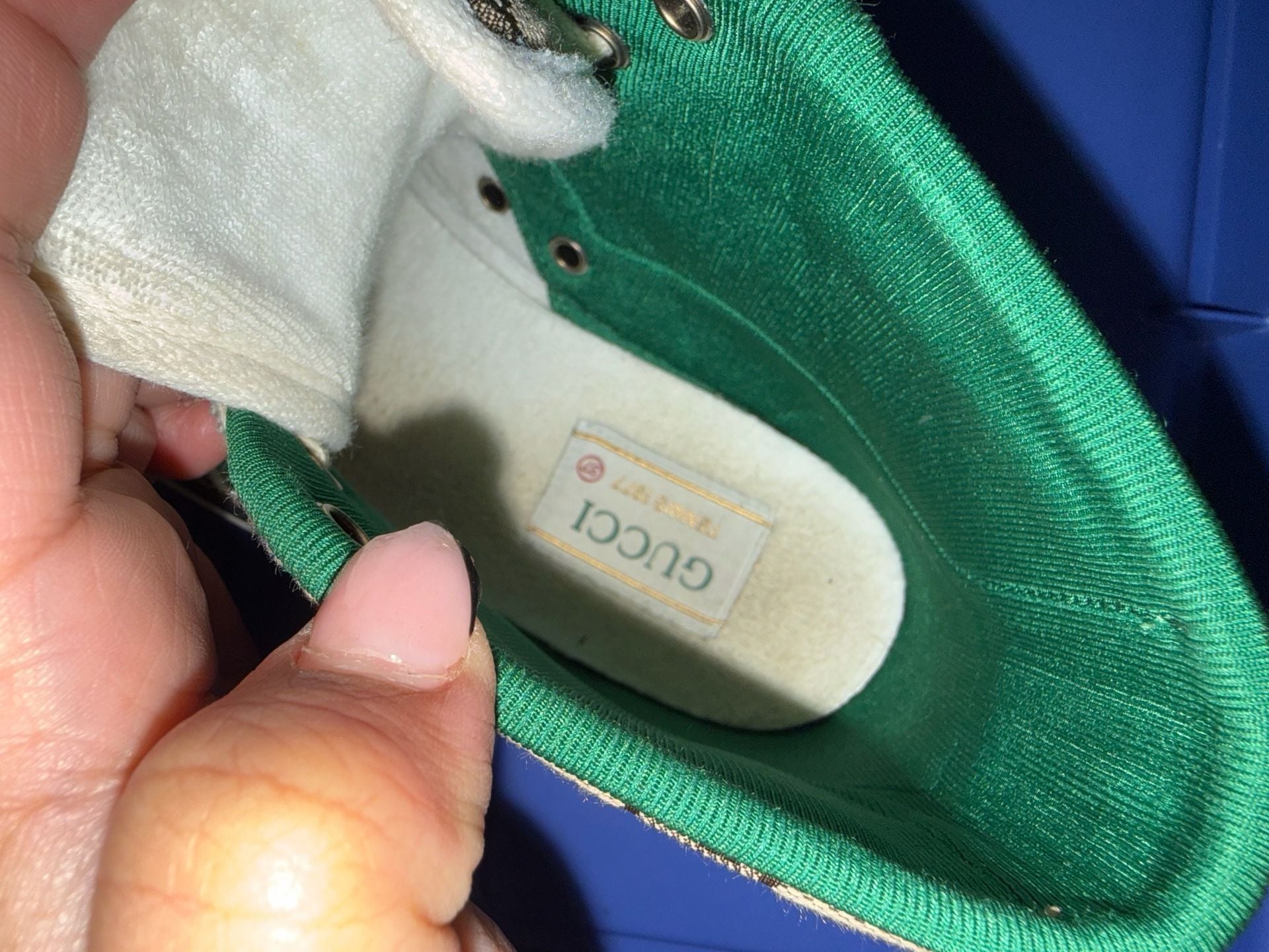 Gucci Tennis 1977 High Top Sneaker GG Canvas Beige 8