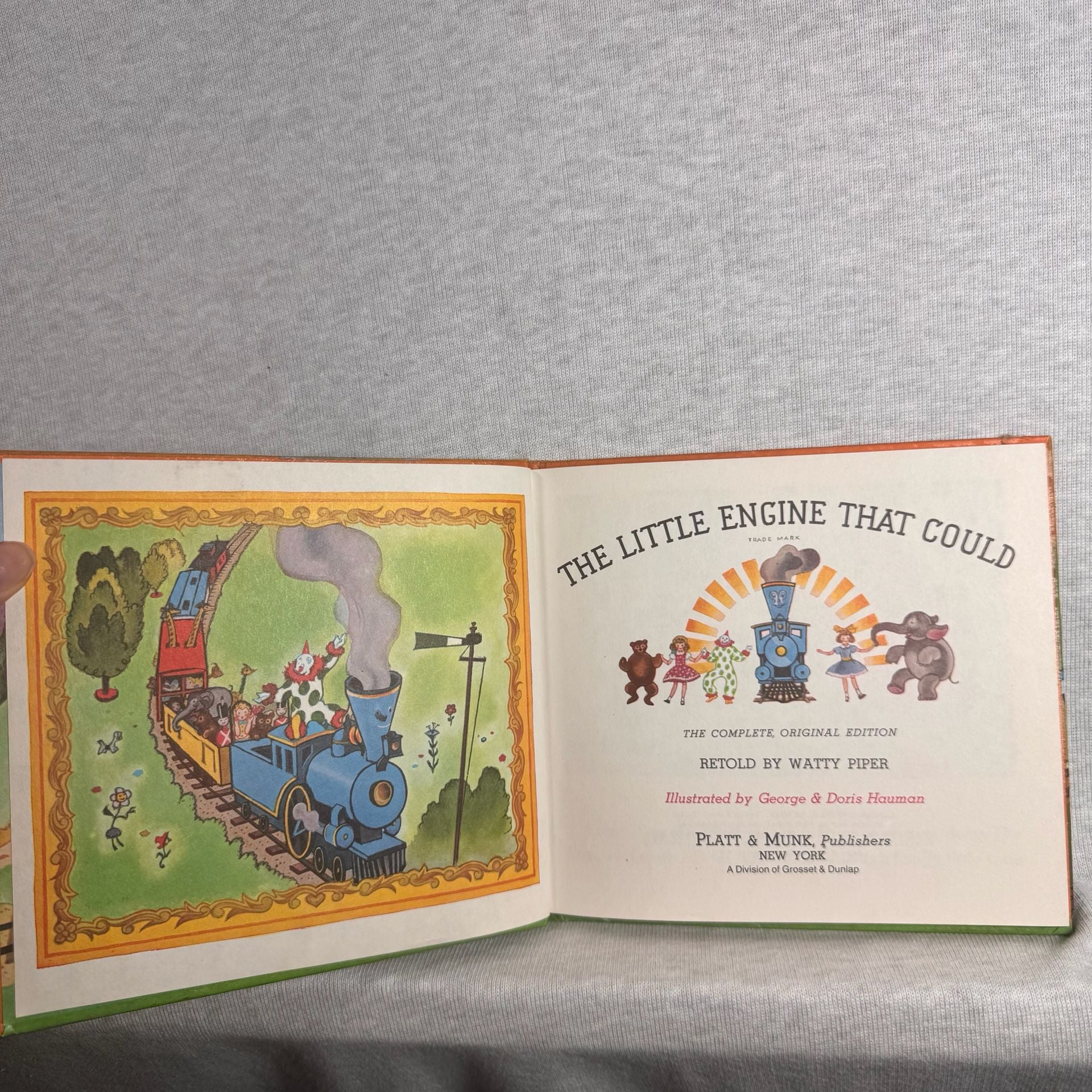 Platt & Munk The Little Engine That Could Hardcover Book Vintage Childrens 1