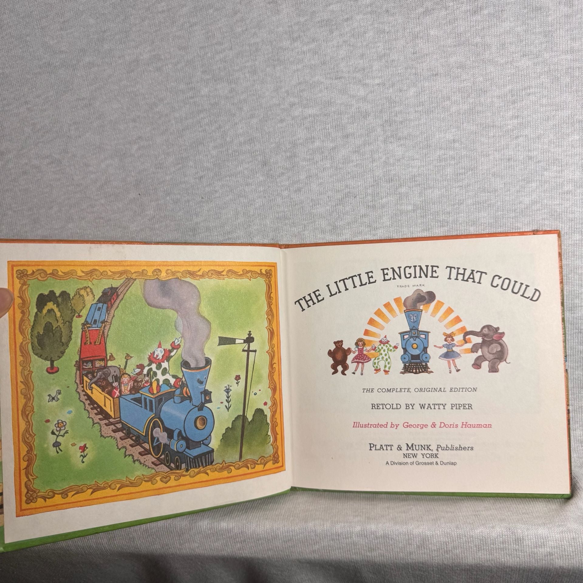 Platt & Munk The Little Engine That Could Hardcover Book Vintage Childrens 2