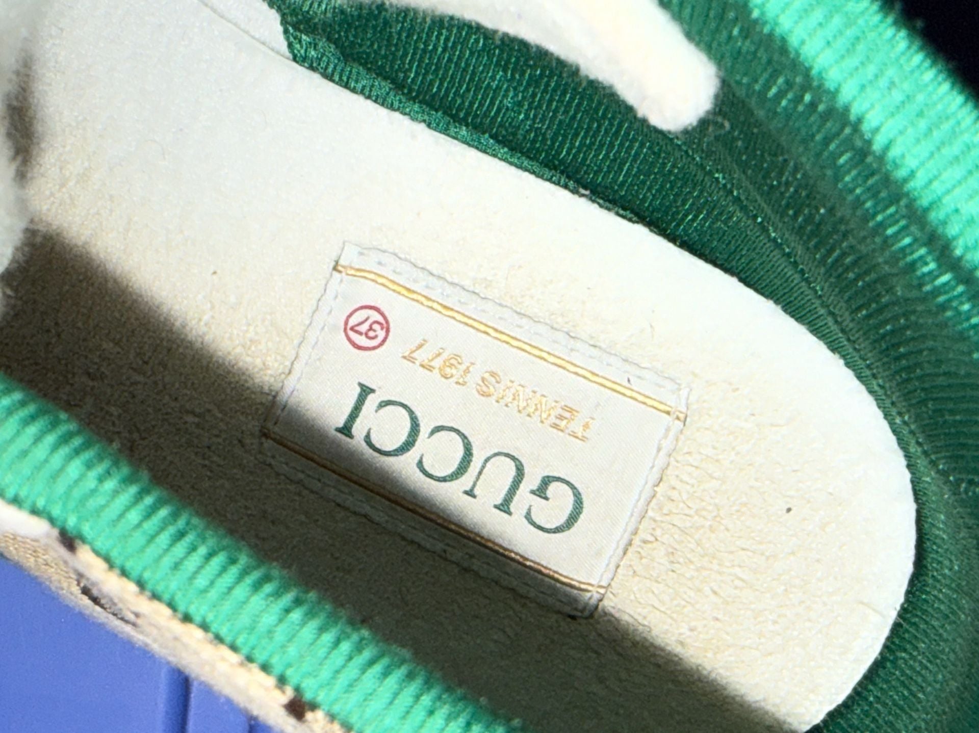 Gucci Tennis 1977 High Top Sneaker GG Canvas Beige 9