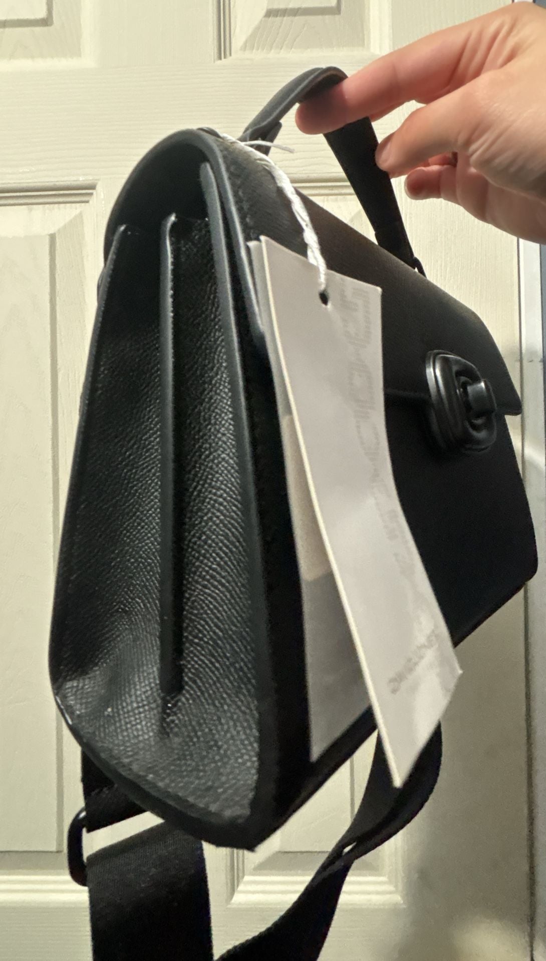 David Jones CM7394 Black Satchel Crossbody Bag 8