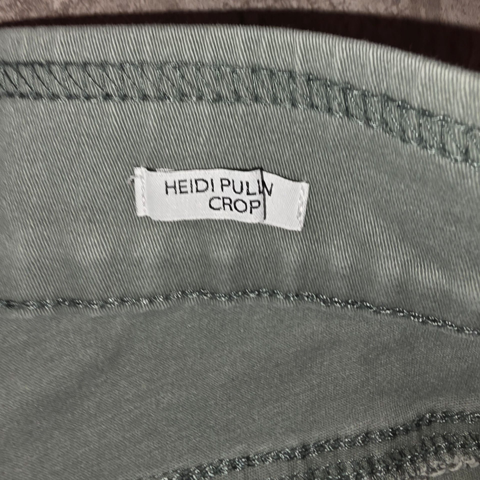 Nine West Heidi Pull On Crop Pants Size 14 Green 5