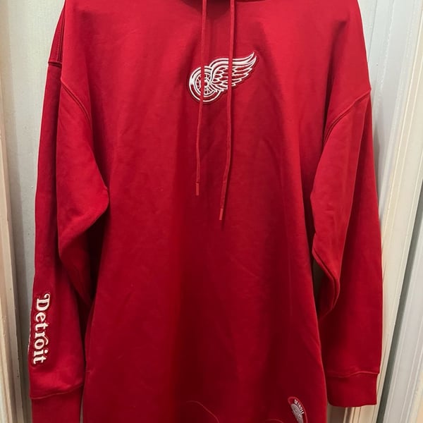 Pro Standard Detroit Red Wings Size L Red Pullover Hoodie