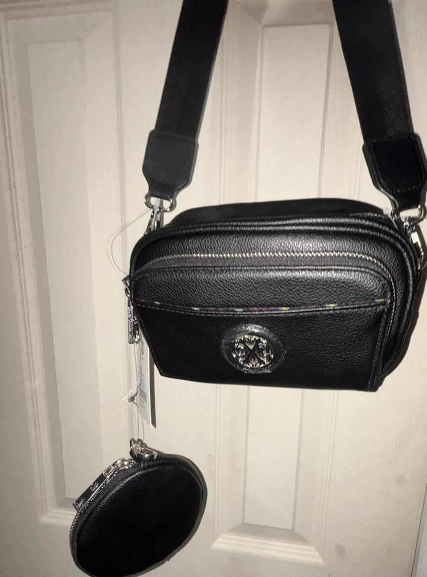 CXL by Christian Lacroix Eve Pebble Camera Crossbody Bag Black 2
