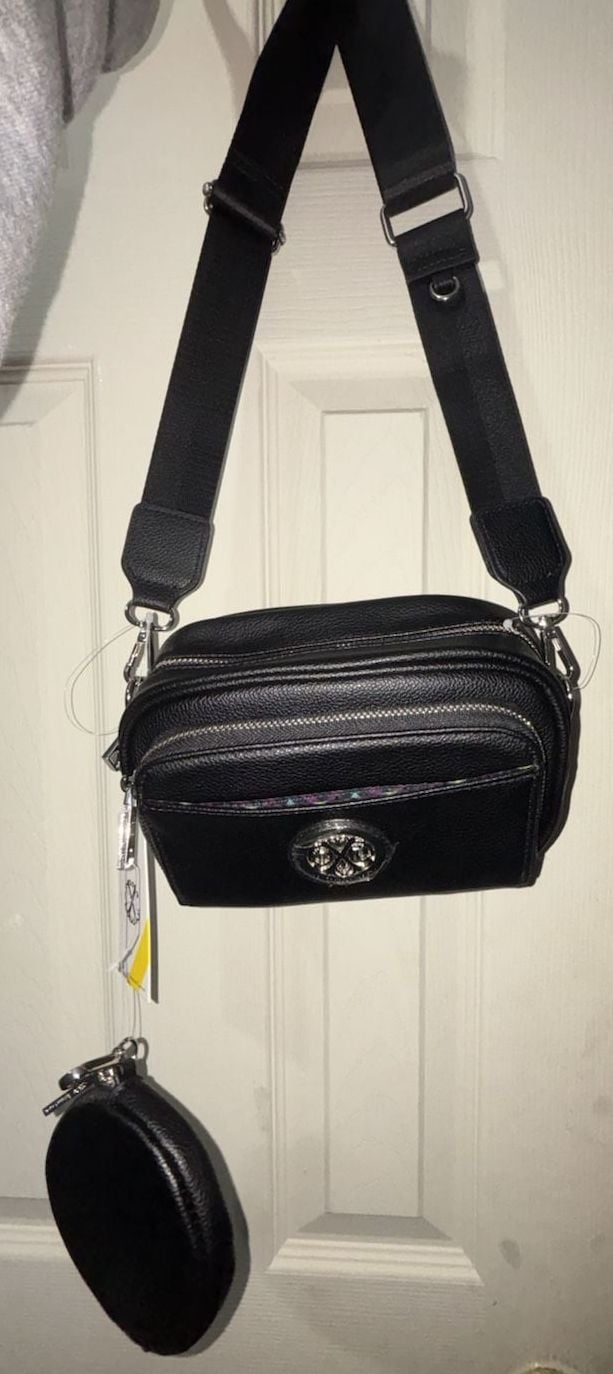 CXL by Christian Lacroix Eve Pebble Camera Crossbody Bag Black 3