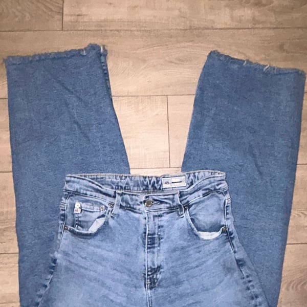 AG Adriano Goldschmied Saige Wide Leg Crop Jeans Size 32