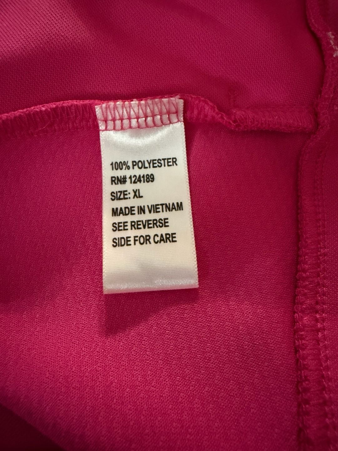 Pebble Beach Full Zip Athletic Jacket Pink White 5