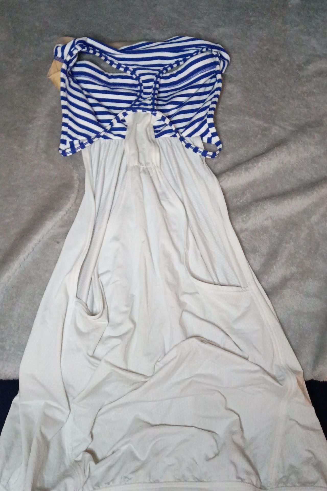 Lululemon Dress White Blue Stripe 1