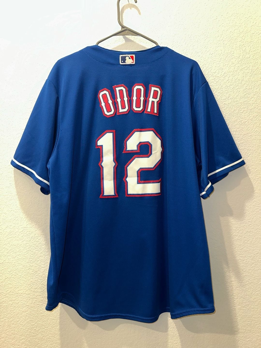 Majestic Texas Rangers Odor 12 Cool Base Jersey Size XL Royal Blue 3