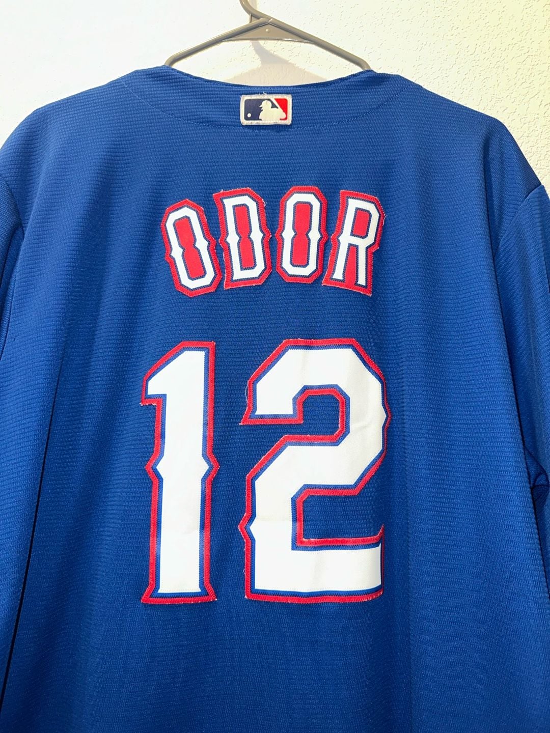 Majestic Texas Rangers Odor 12 Cool Base Jersey Size XL Royal Blue 5