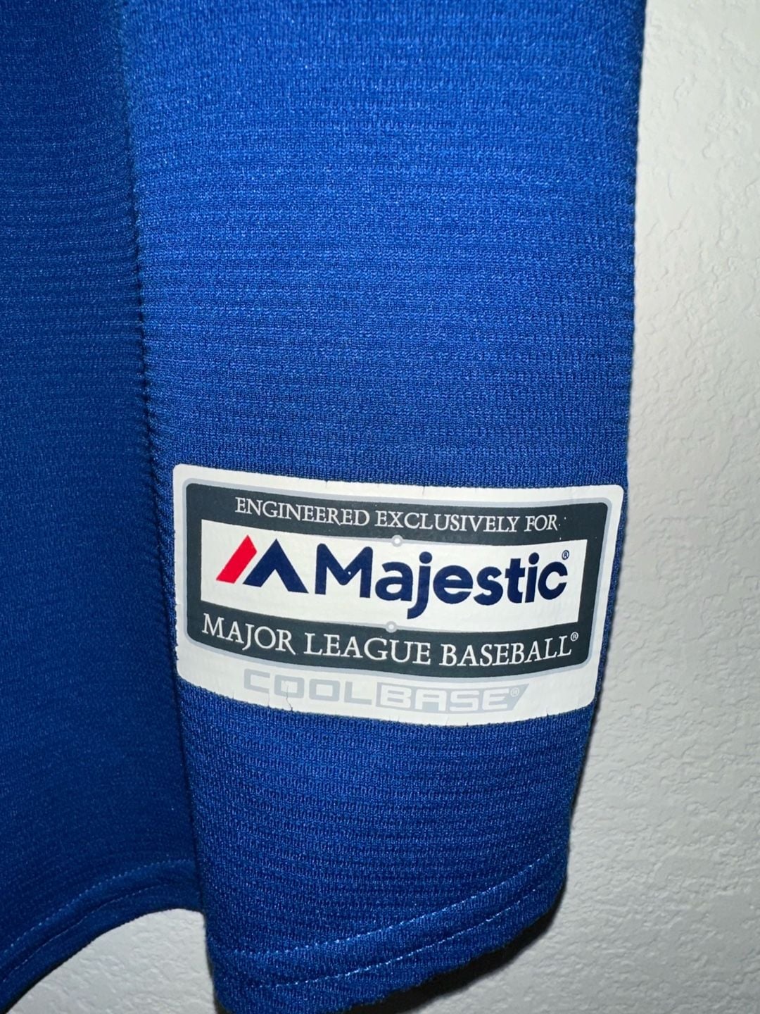 Majestic Texas Rangers Odor 12 Cool Base Jersey Size XL Royal Blue 6