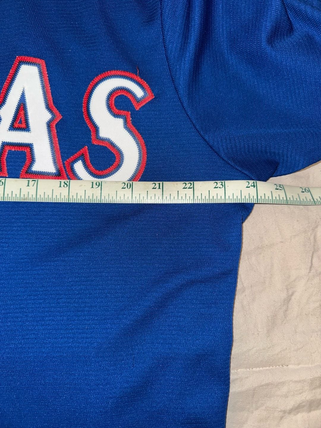 Majestic Texas Rangers Odor 12 Cool Base Jersey Size XL Royal Blue 7