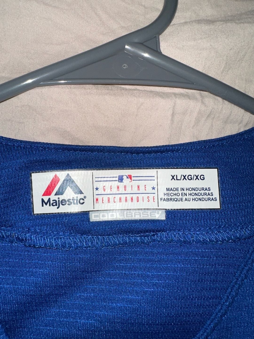 Majestic Texas Rangers Odor 12 Cool Base Jersey Size XL Royal Blue 9