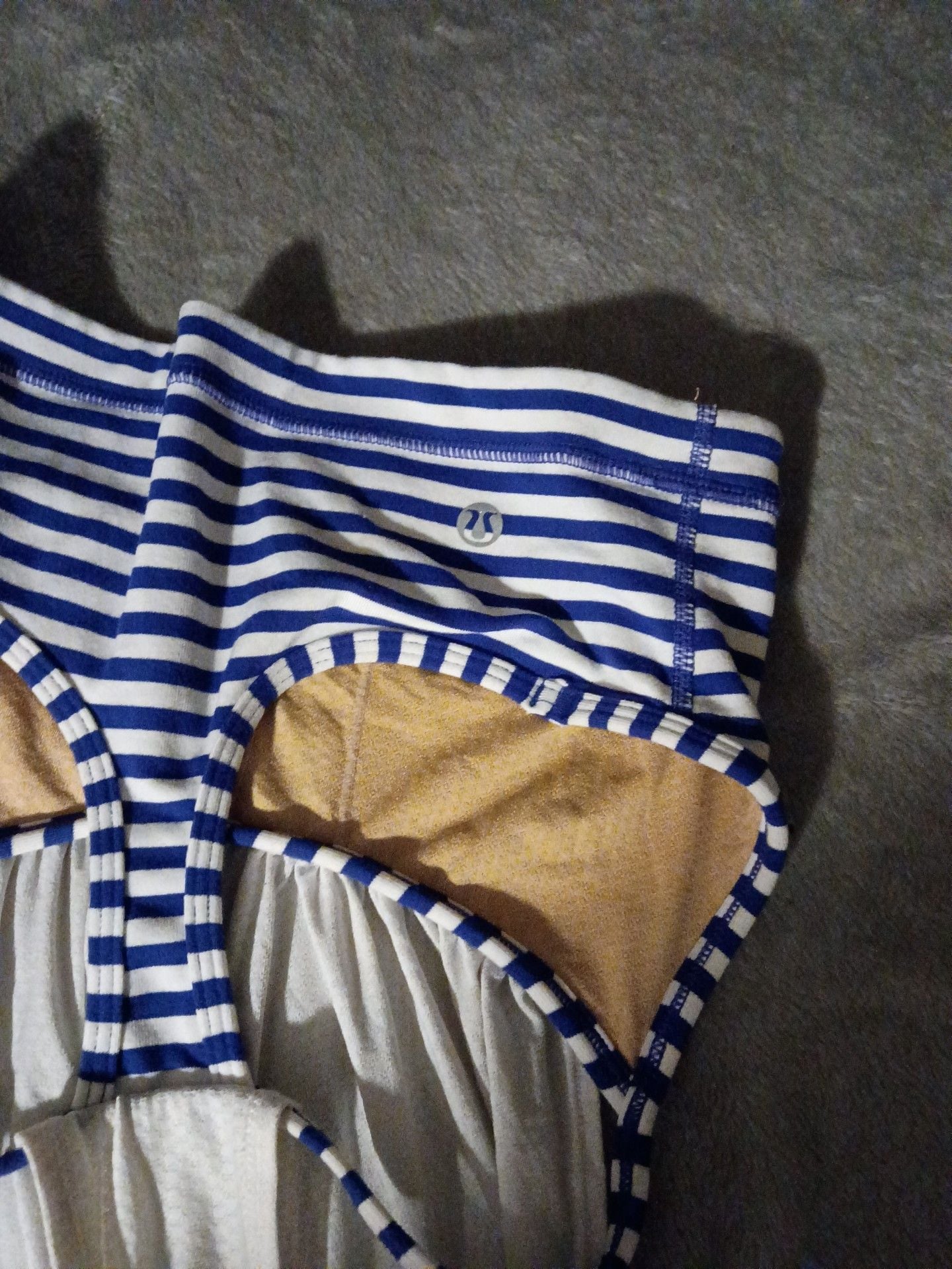 Lululemon Dress White Blue Stripe 4