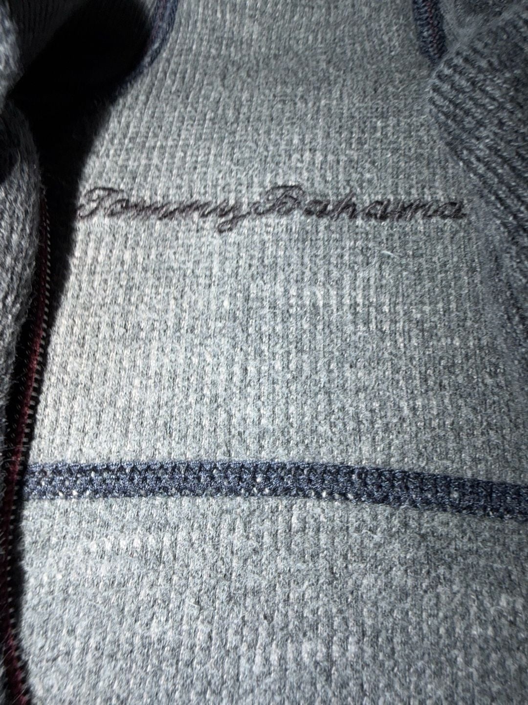 Tommy Bahama Flip Side Quarter Zip Pullover Sweater Gray 3