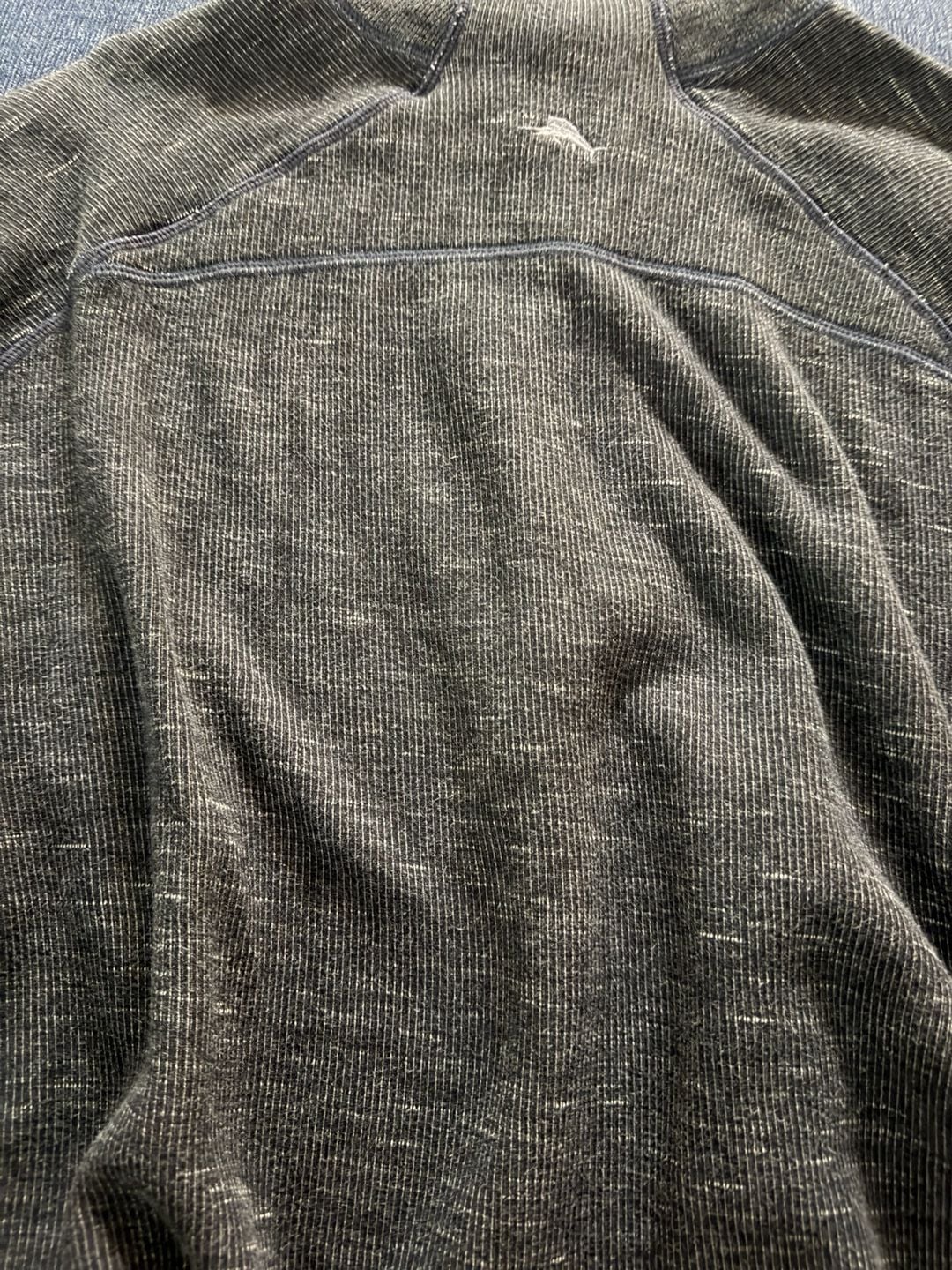 Tommy Bahama Flip Side Quarter Zip Pullover Sweater Gray 4