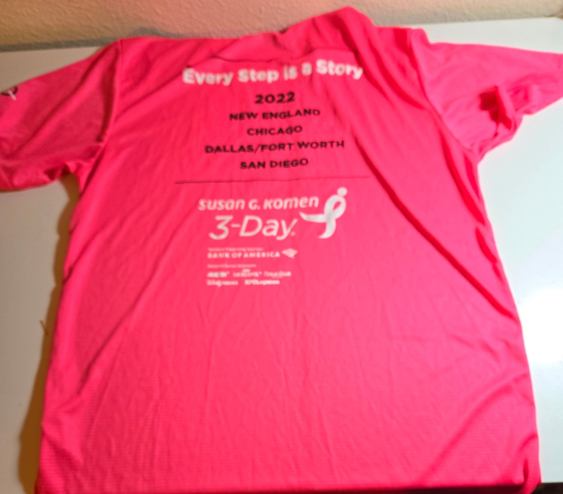 Team 365 Athletic T-Shirt Size L Black Breast Cancer Awareness 3