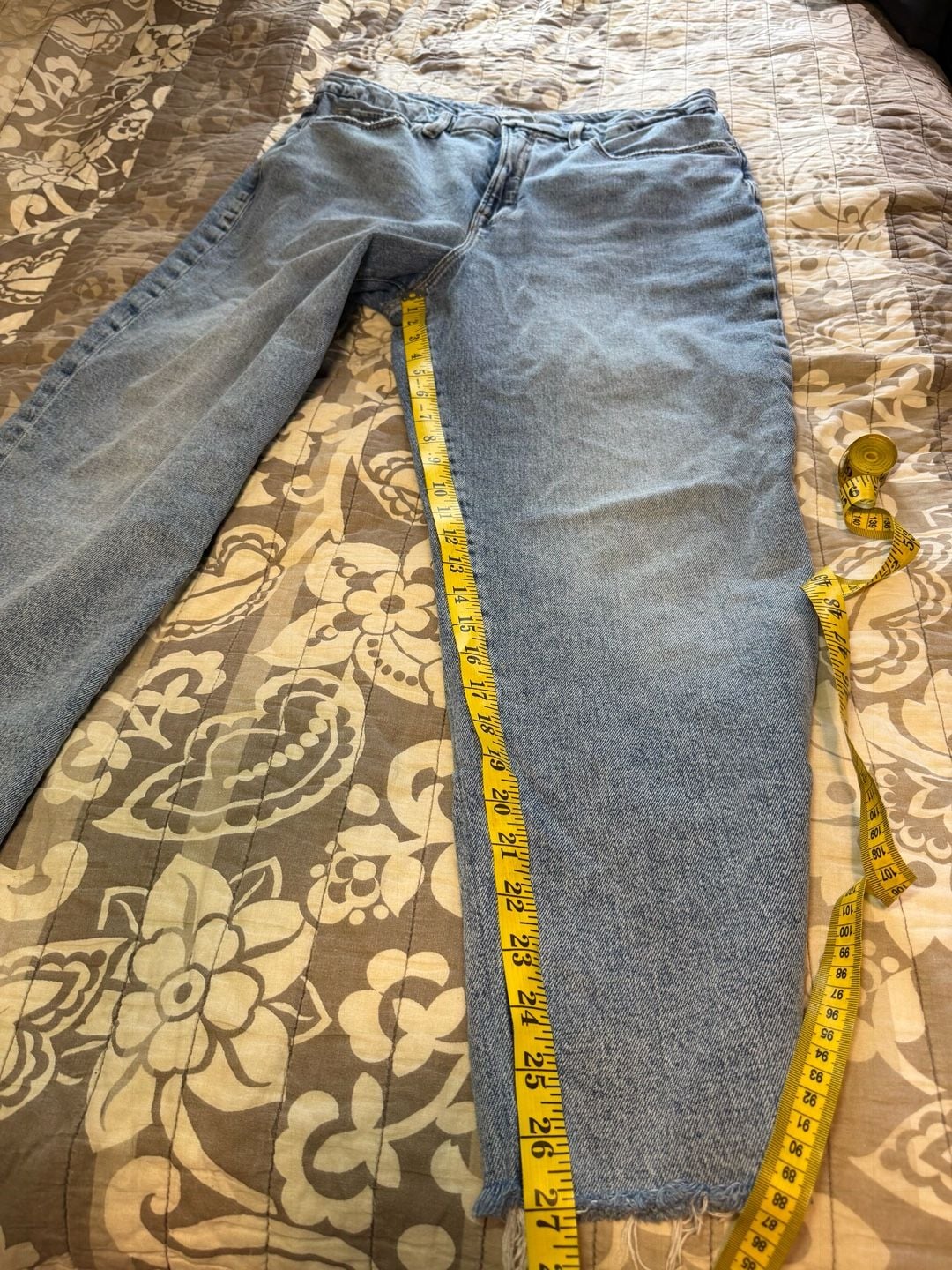Good American Good Boy Crop Straight Jeans Size 12/31 Blue 7