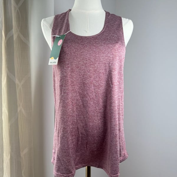 Halara Tank Top Size XL Valiant Poppy Athletic Workout Racerback