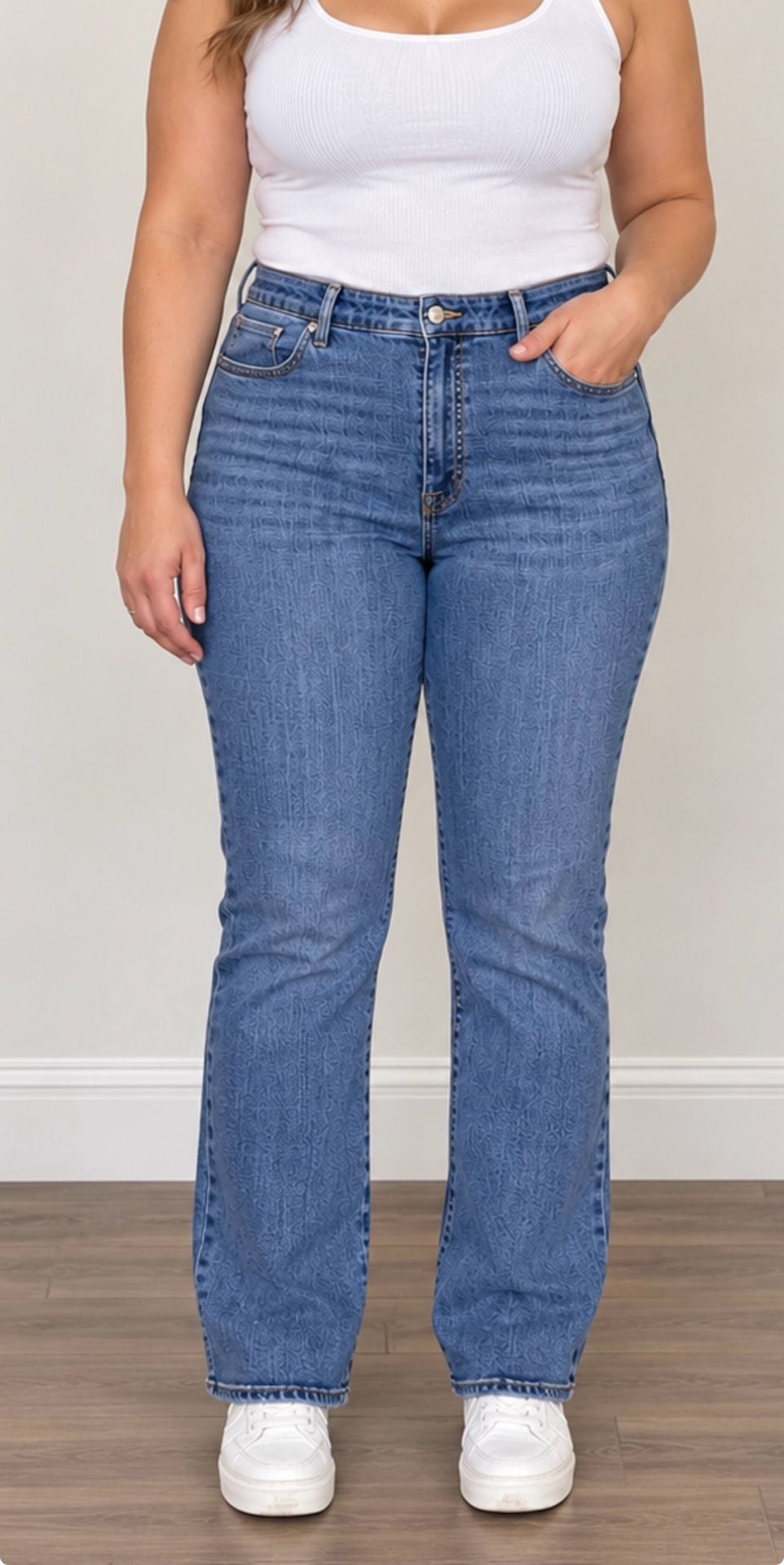 Talbots Barely Boot Jeans Size 14 Blue Wash Denim 2