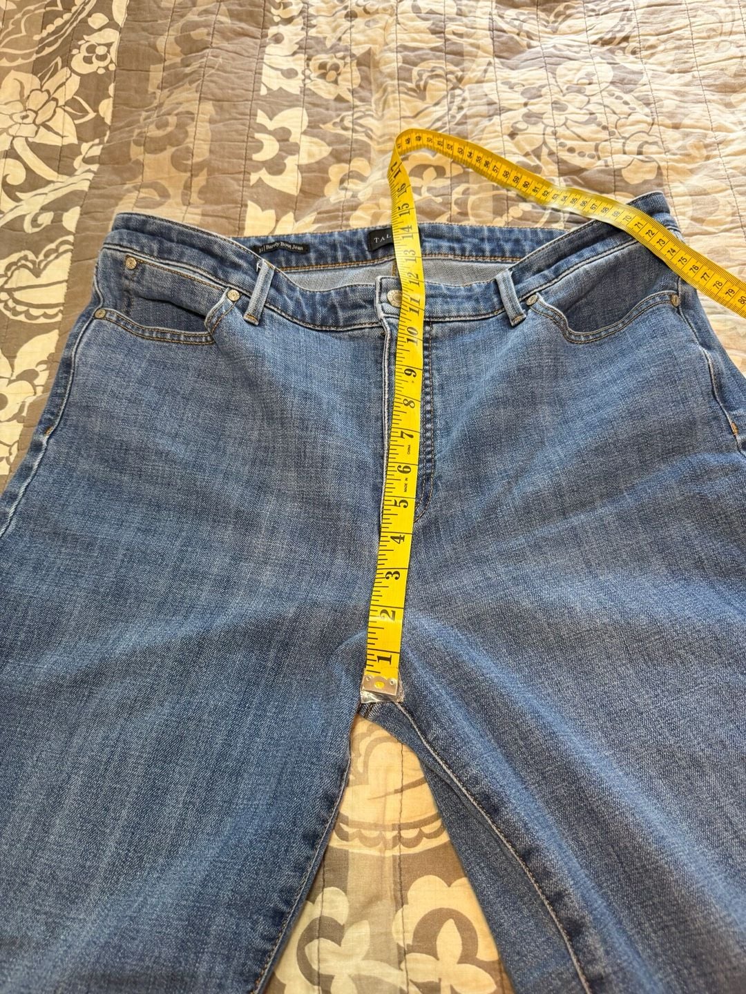 Talbots Barely Boot Jeans Size 14 Blue Wash Denim 8